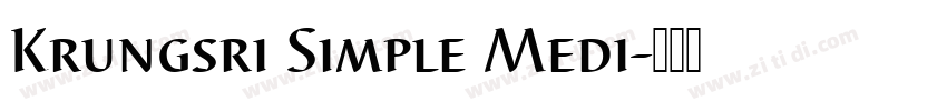 Krungsri Simple Medi字体转换